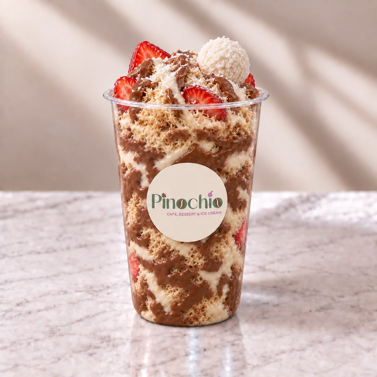 Raffaello Coconut Kunafa Cup